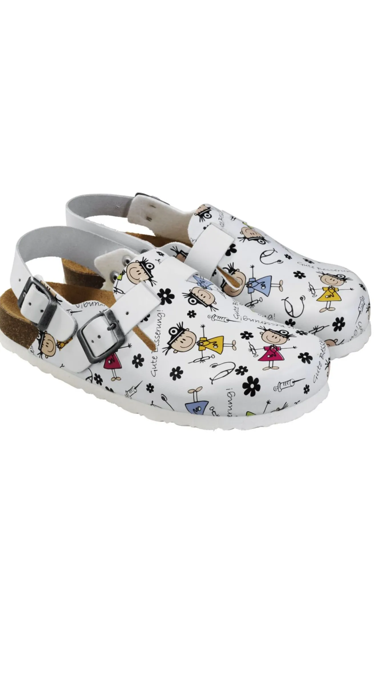 Clog mit "Gute Besserung"-Print