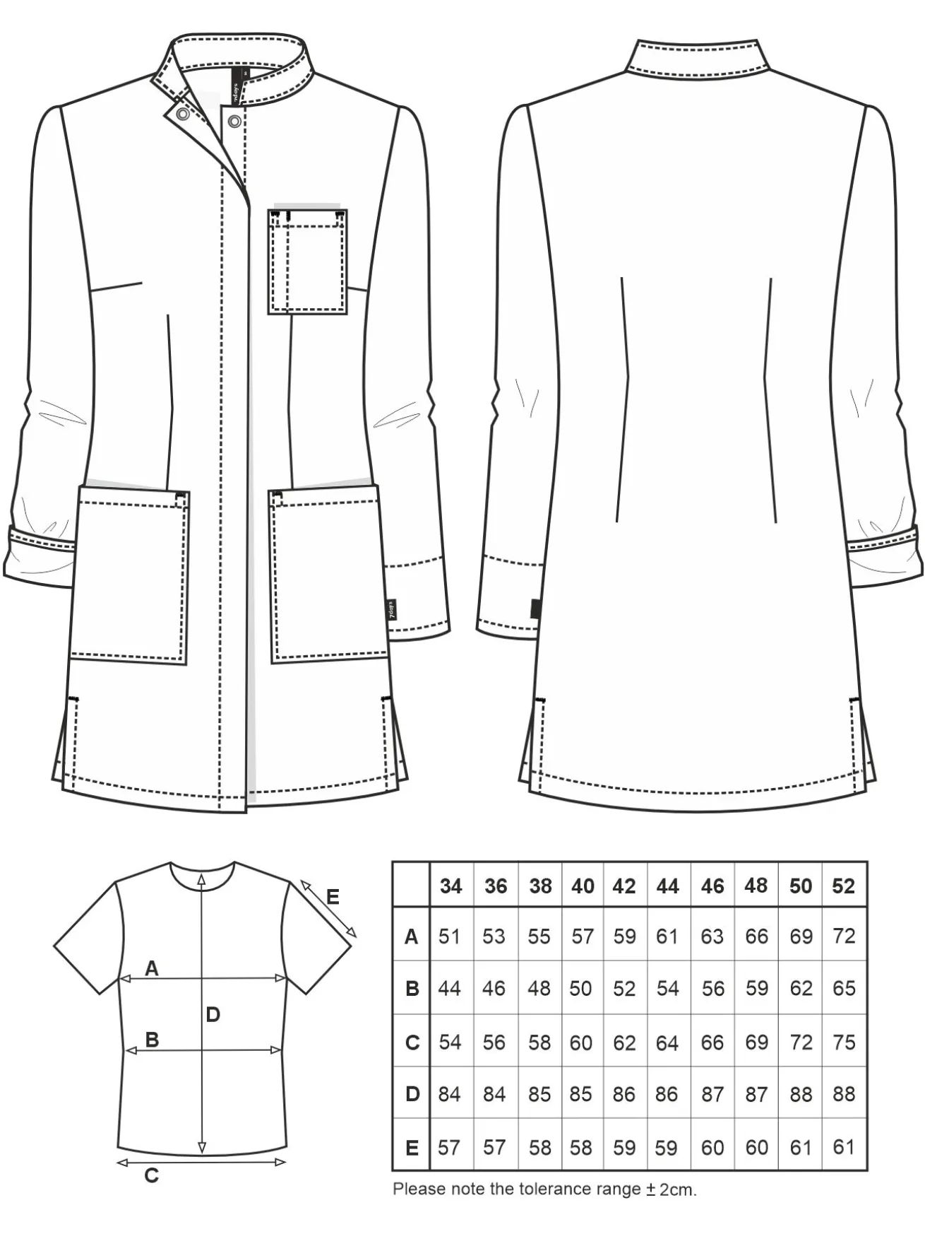 Kurzmantel mit Farbdetails ATESSA