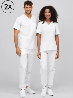 Unisex OP-Kasack PISA 2er-Pack-Baumwolle